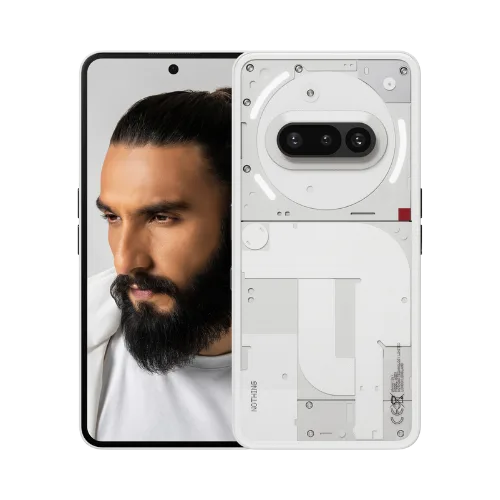 Nothing Phone (3a) (White, 128 GB, 8 GB RAM) – 6.7″ AMOLED Display